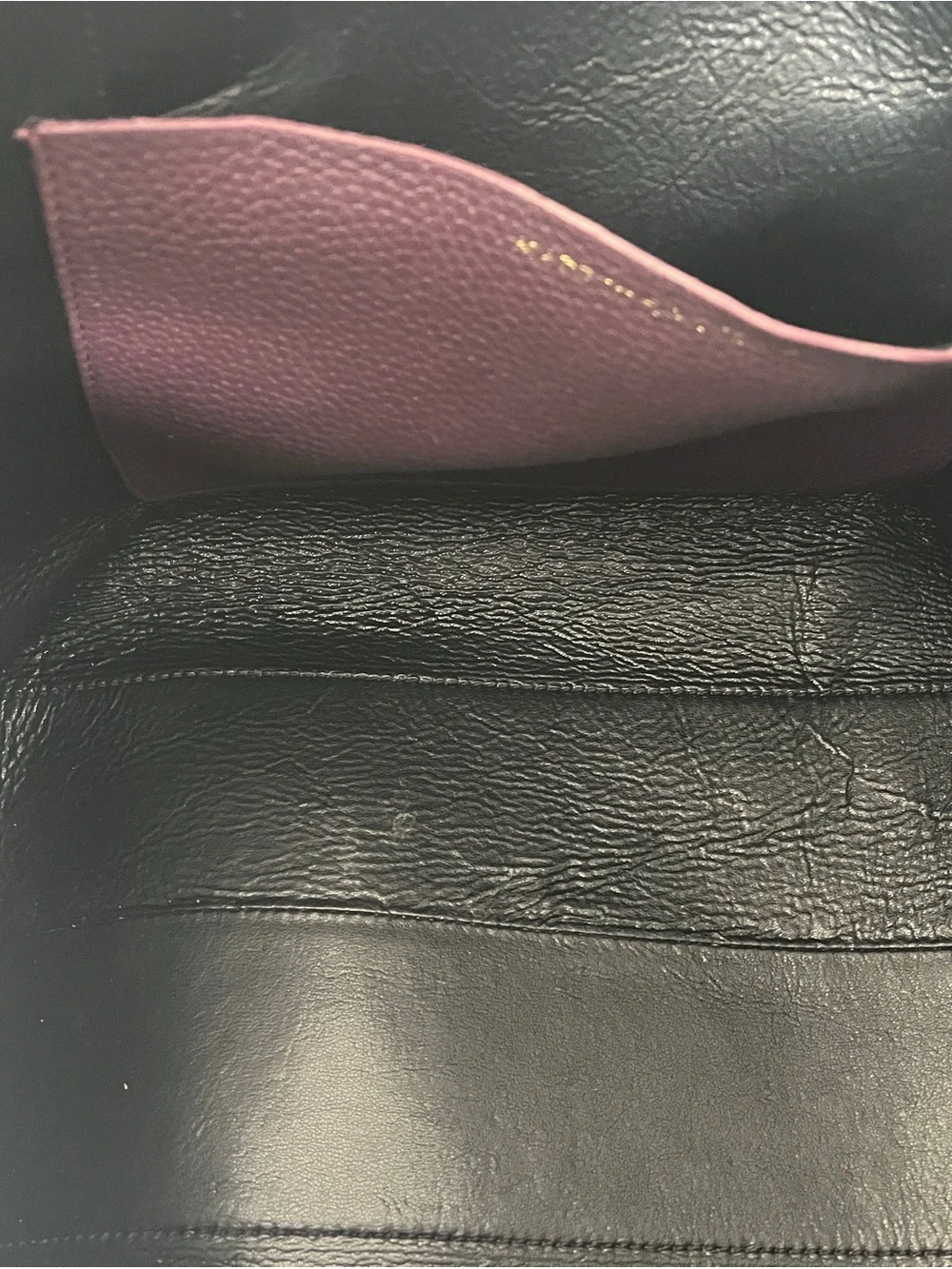 kate spade New York Pebbled Leather Tote in Deep Plum with Dustbag